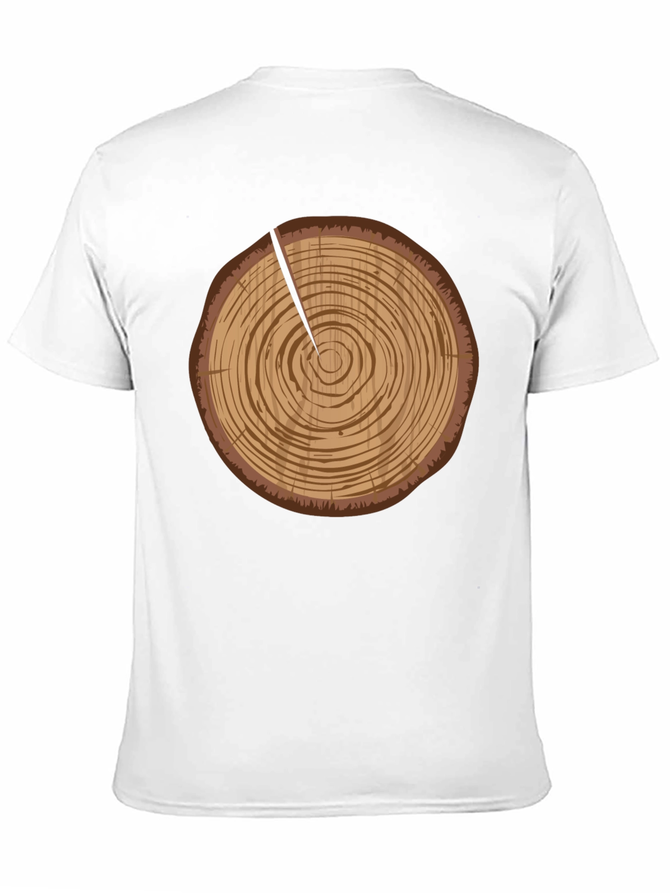 Log Slice Graphic Tee - Nature Inspired Design