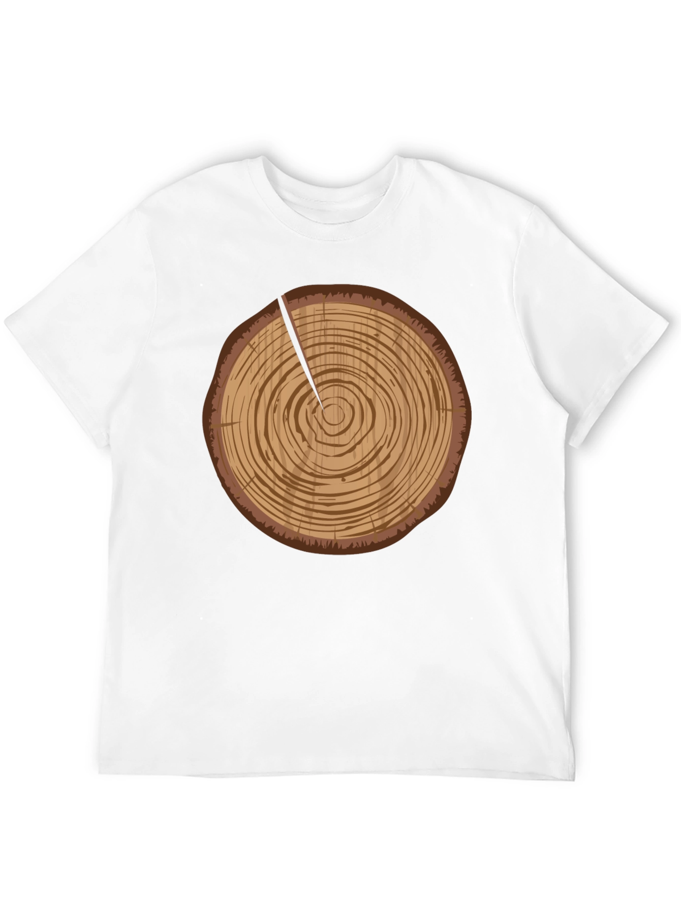 Log Slice Graphic Tee - Nature Inspired Design