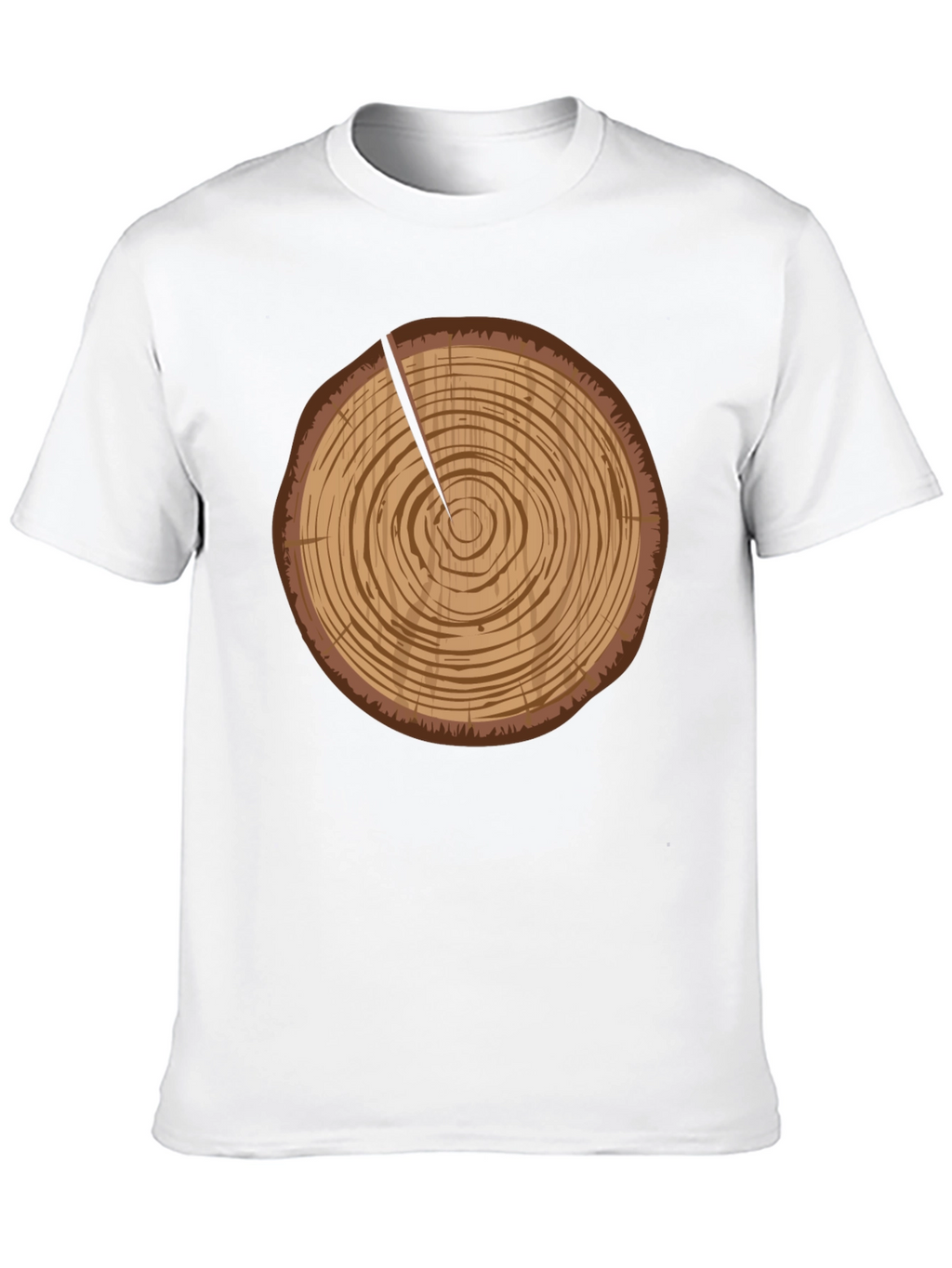 Log Slice Graphic Tee - Nature Inspired Design