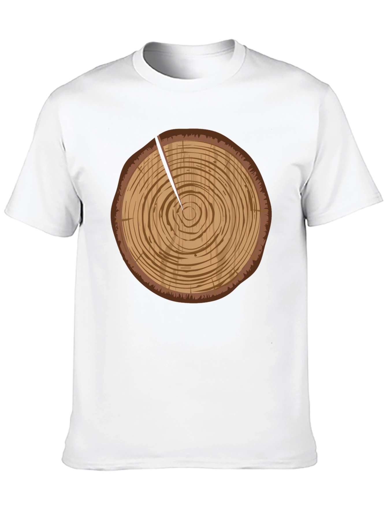 Log Slice Graphic Tee - Nature Inspired Design