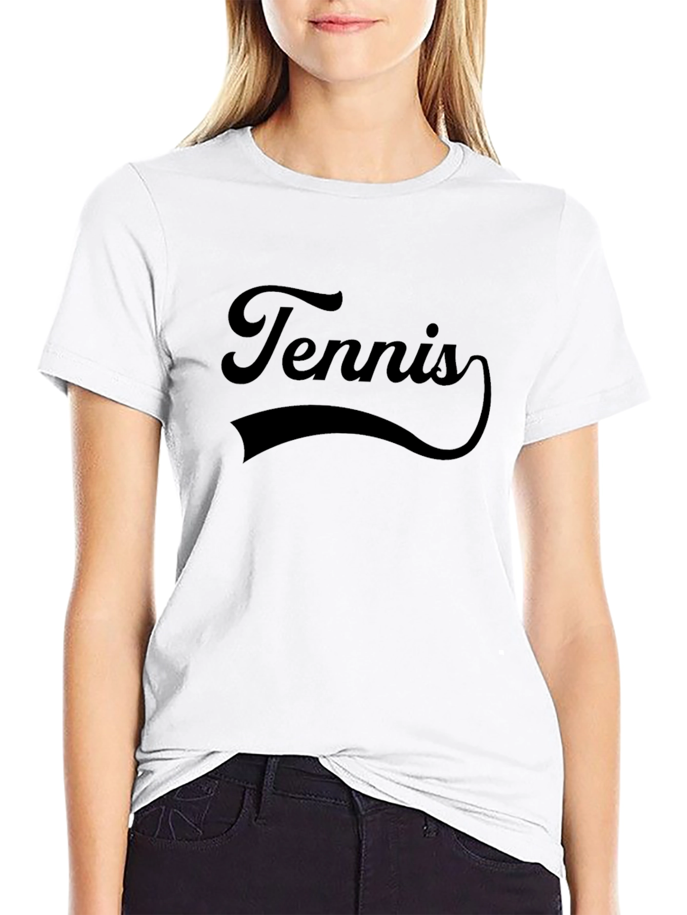 Retro Tennis Graphic T-Shirt - Classic Style