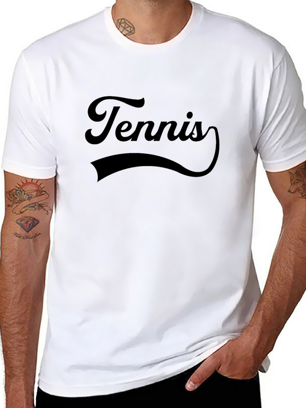 Retro Tennis Graphic T-Shirt - Classic Style