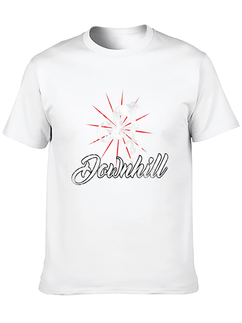Downhill Biker T-Shirt - Black Graphic Tee