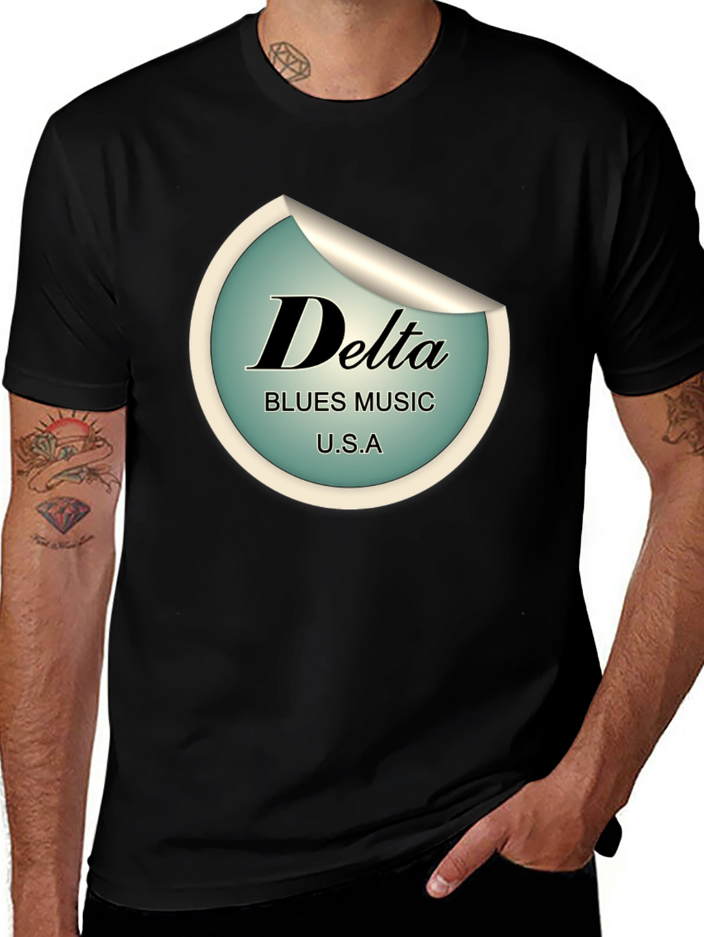 Delta Blues Music Graphic T-Shirt