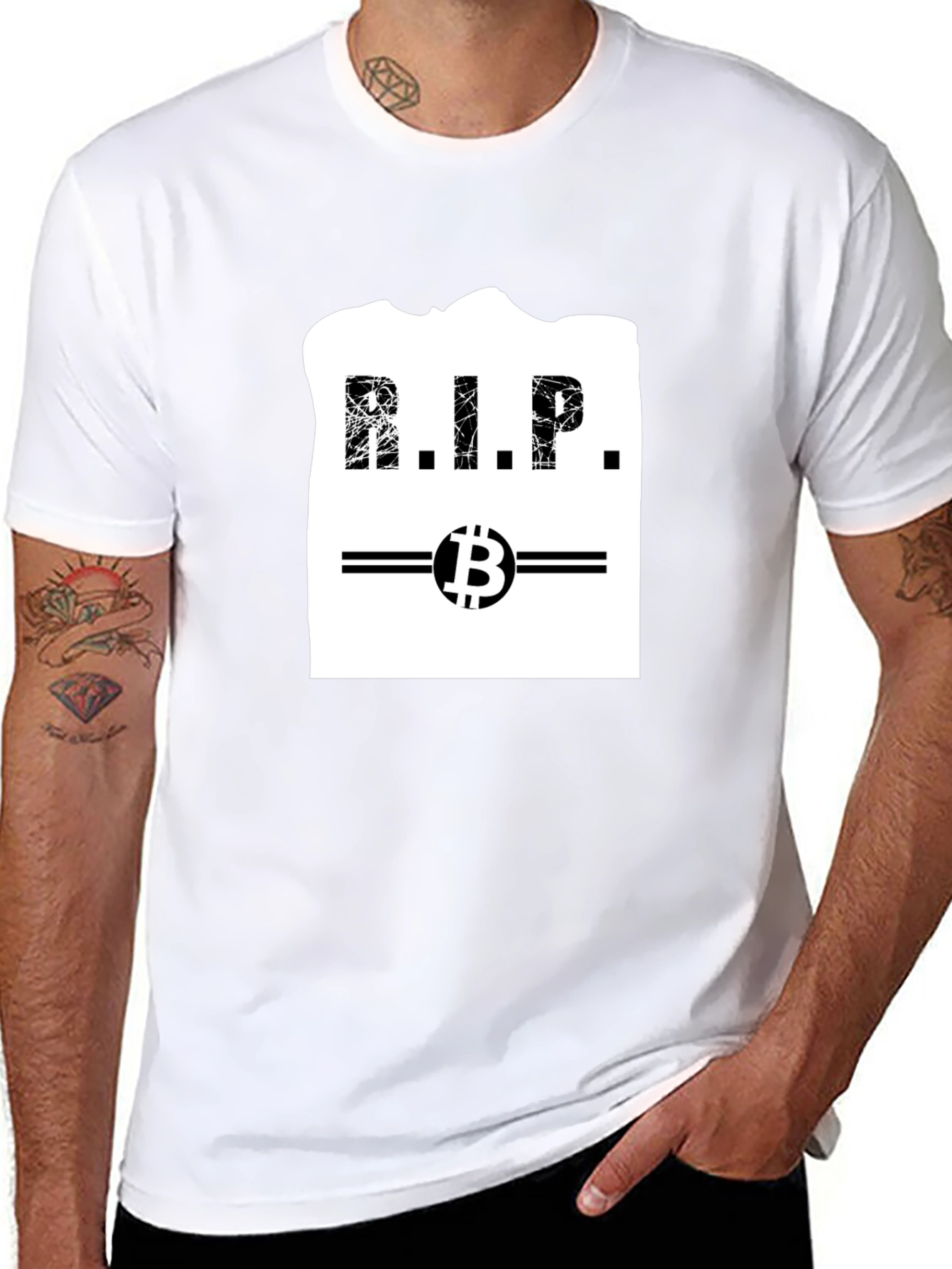 Bitcoin RIP T-Shirt - Crypto Cryptocurrency Death