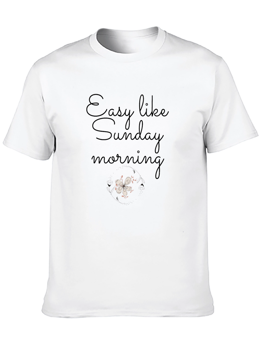 Easy Like Sunday Morning Graphic Tee - Black