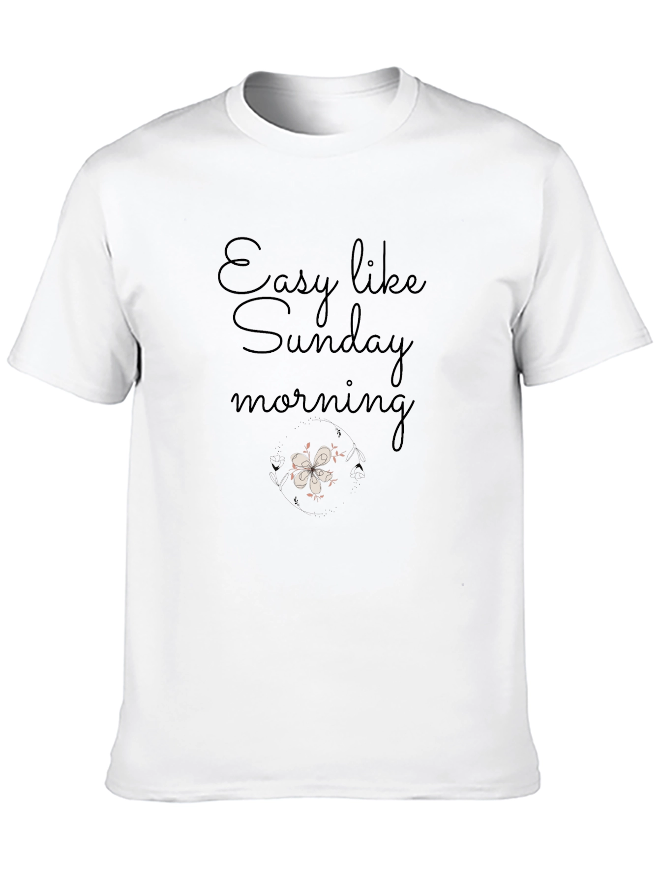 Easy Like Sunday Morning Graphic Tee - Black