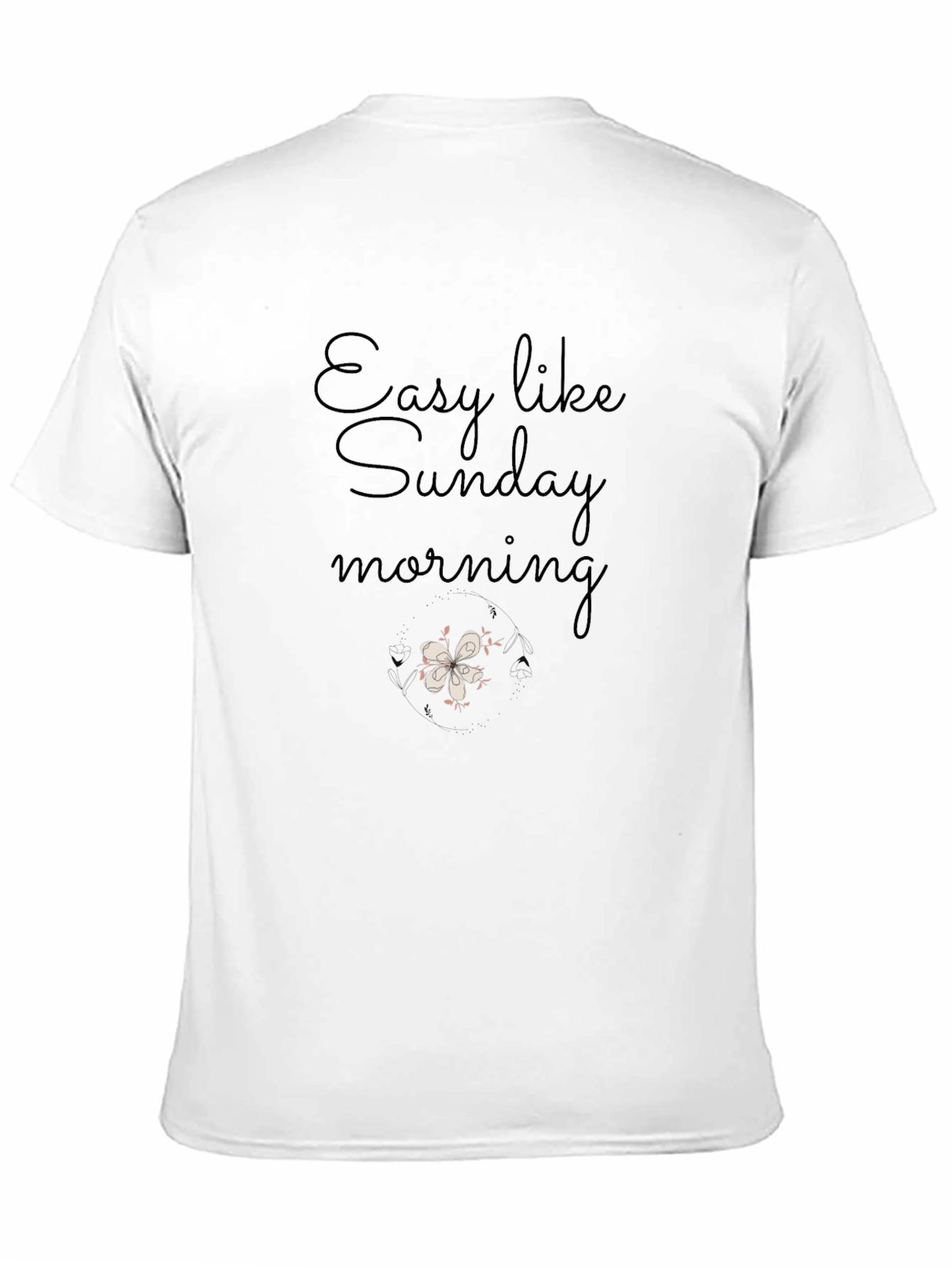 Easy Like Sunday Morning Graphic Tee - Black