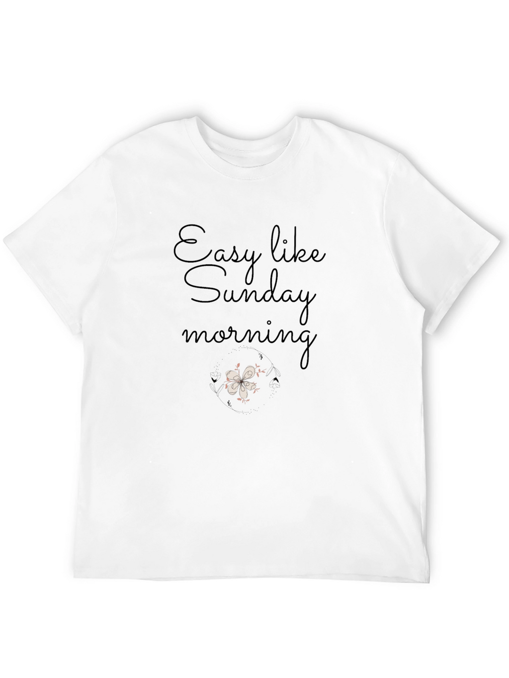 Easy Like Sunday Morning Graphic Tee - Black