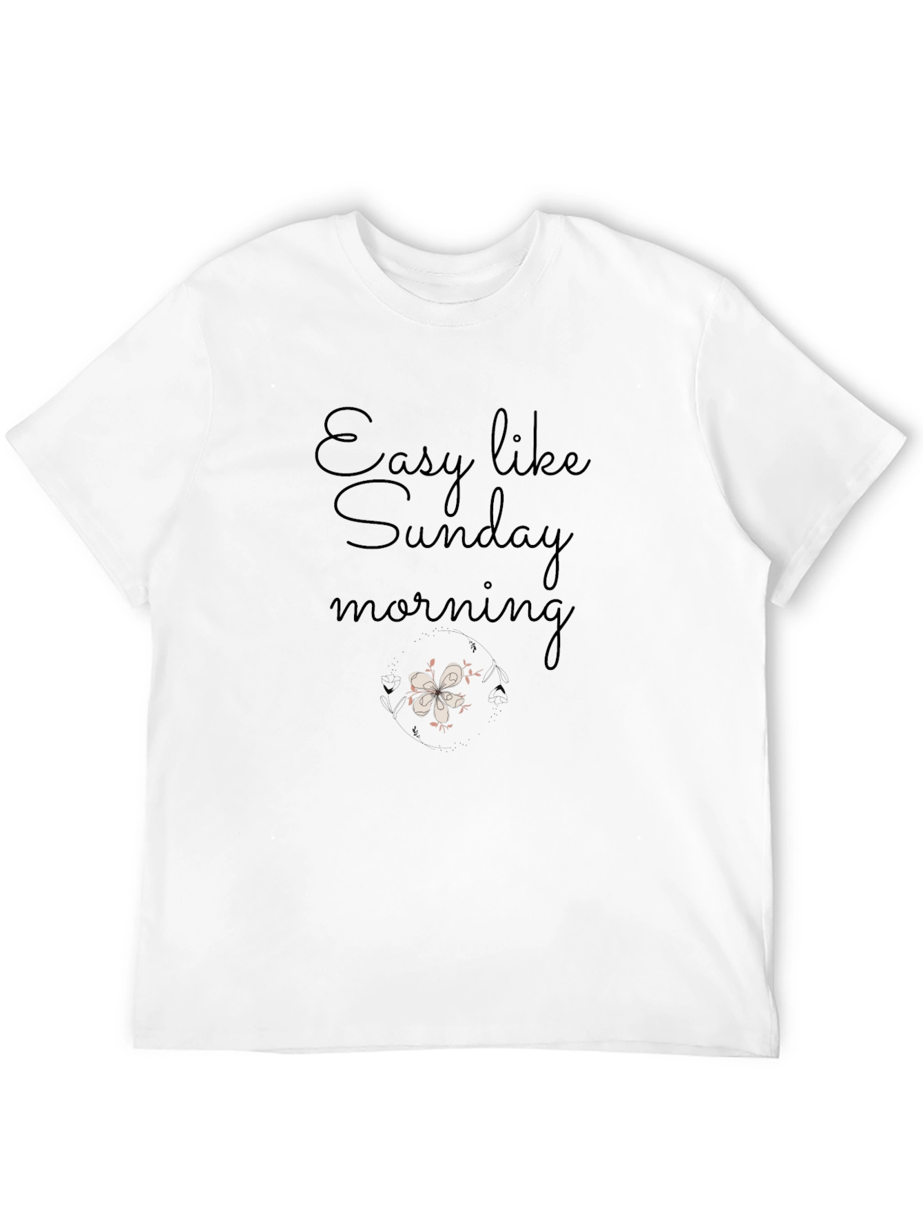 Easy Like Sunday Morning Graphic Tee - Black