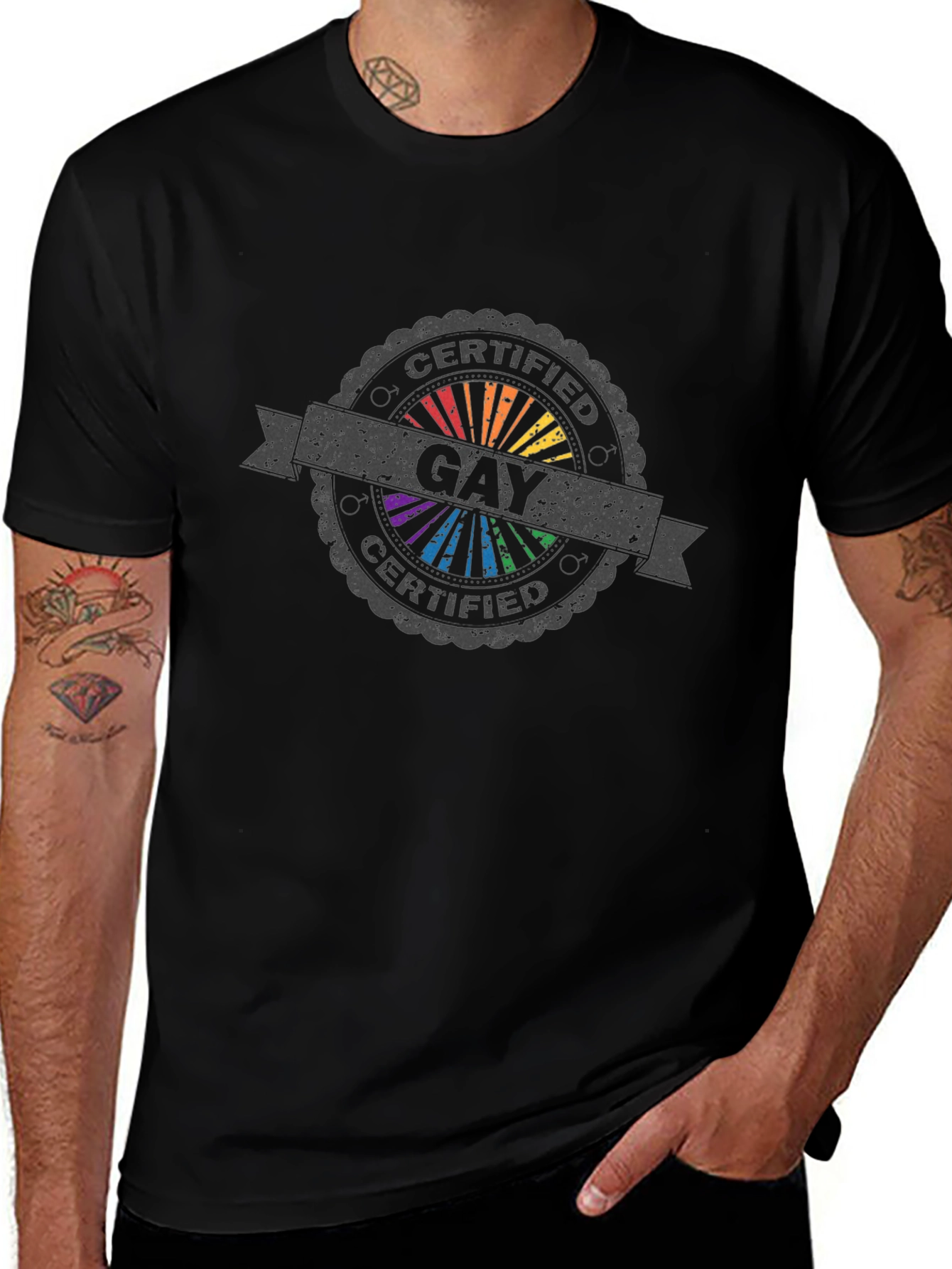 Certified Gay Pride Rainbow T-Shirt