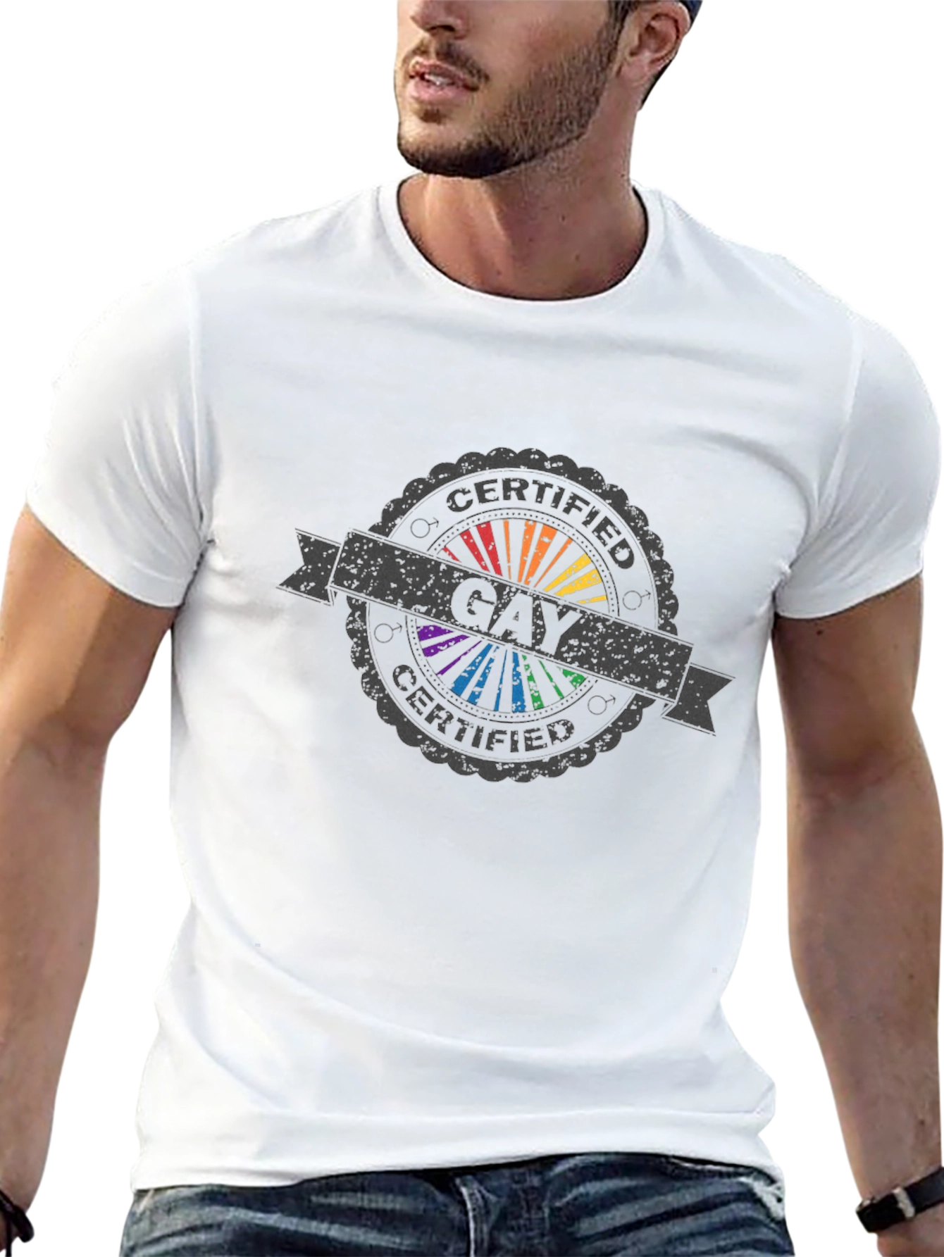 Certified Gay Pride Rainbow T-Shirt