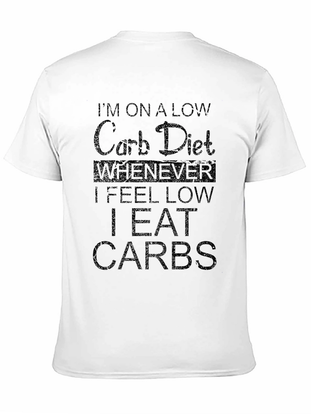 Low Carb Diet Funny Graphic T-Shirt