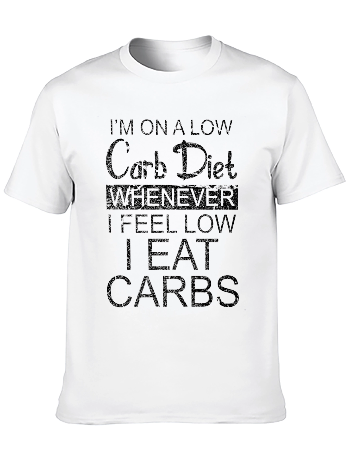 Low Carb Diet Funny Graphic T-Shirt