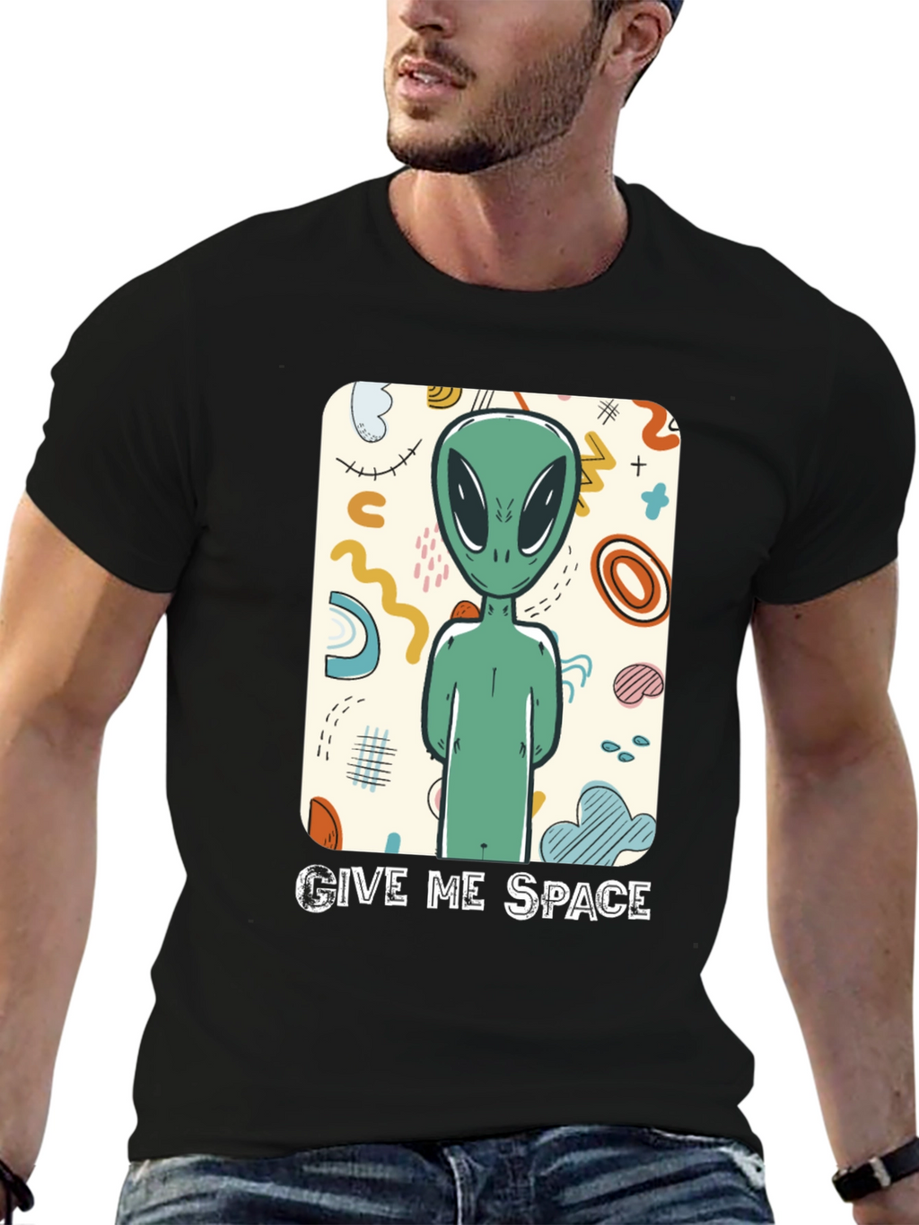 Give Me Space Alien Graphic Tee