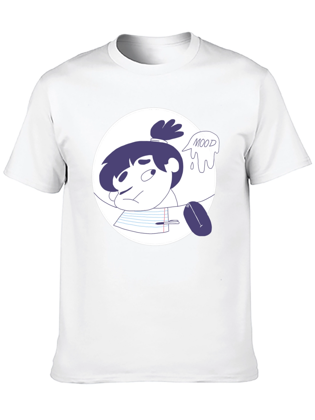 Moody Student Graphic Tee - Black Cotton T-Shirt