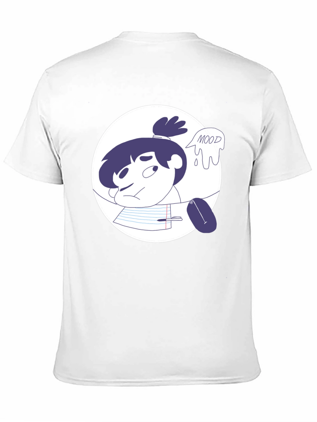 Moody Student Graphic Tee - Black Cotton T-Shirt