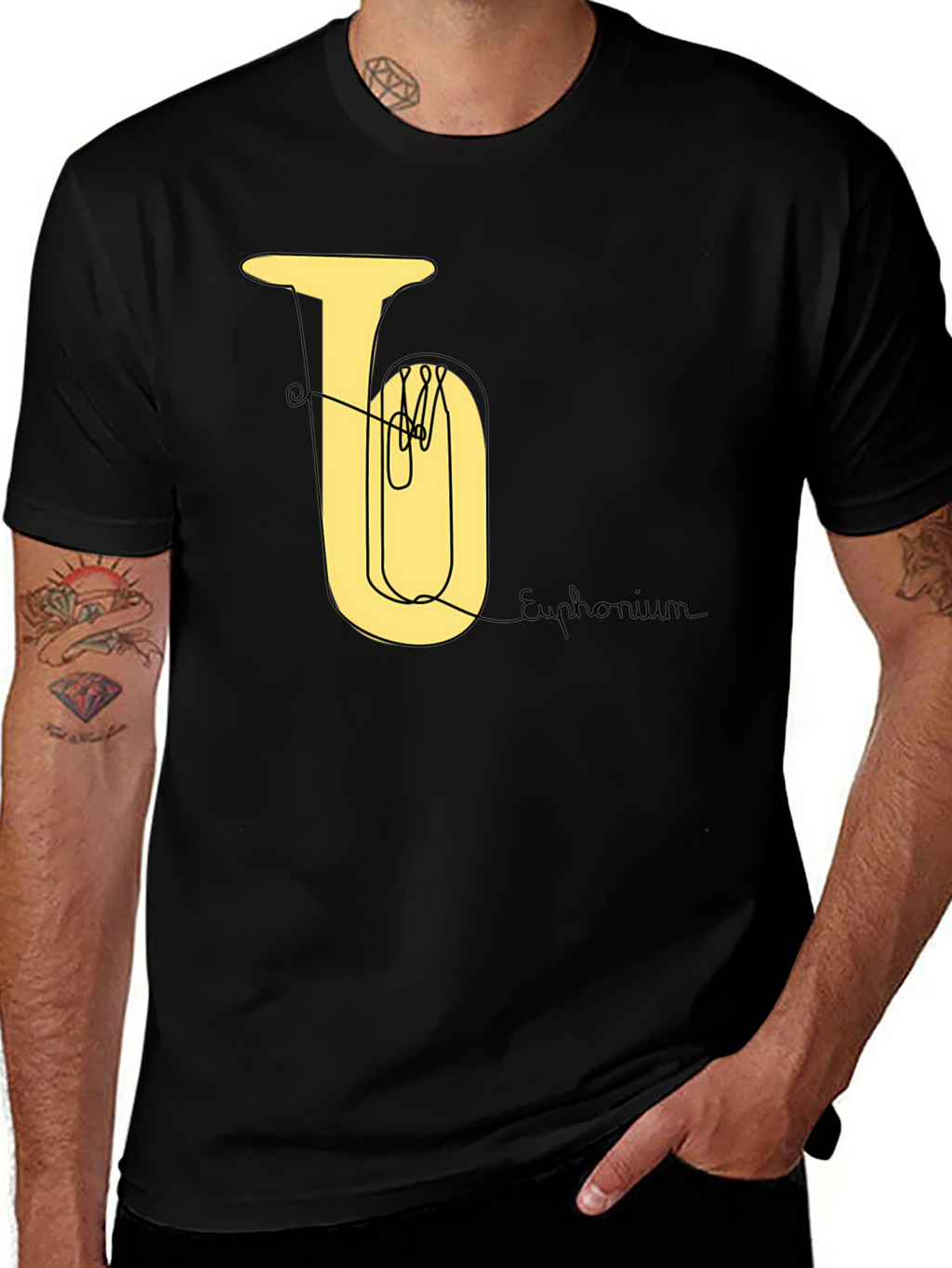 Euphonium Line Art Tee