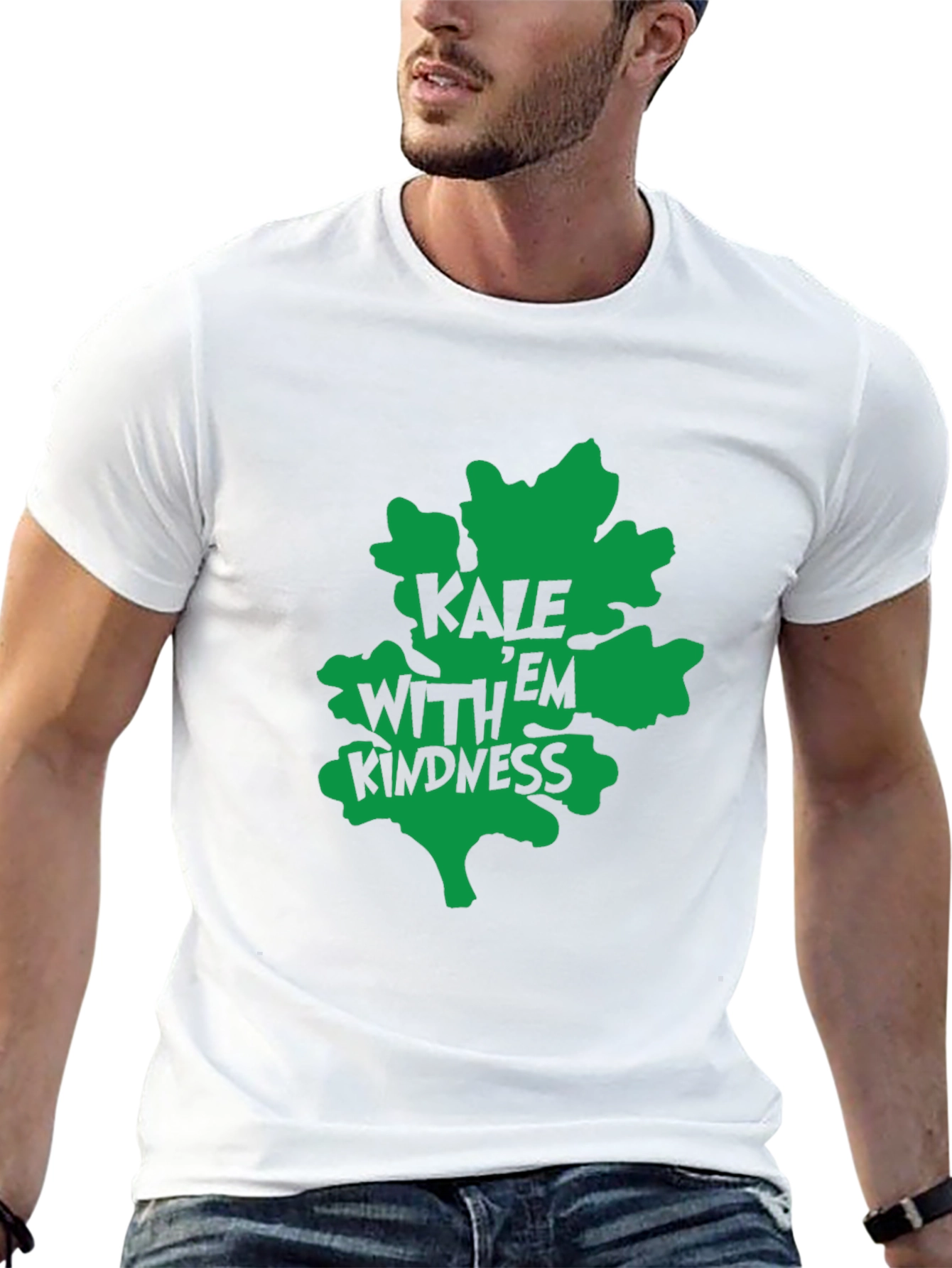 Kale With Kindness Graphic Tee - Black