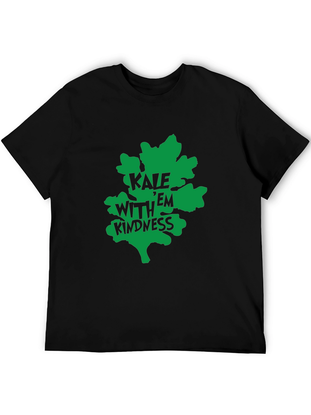 Kale With Kindness Graphic Tee - Black