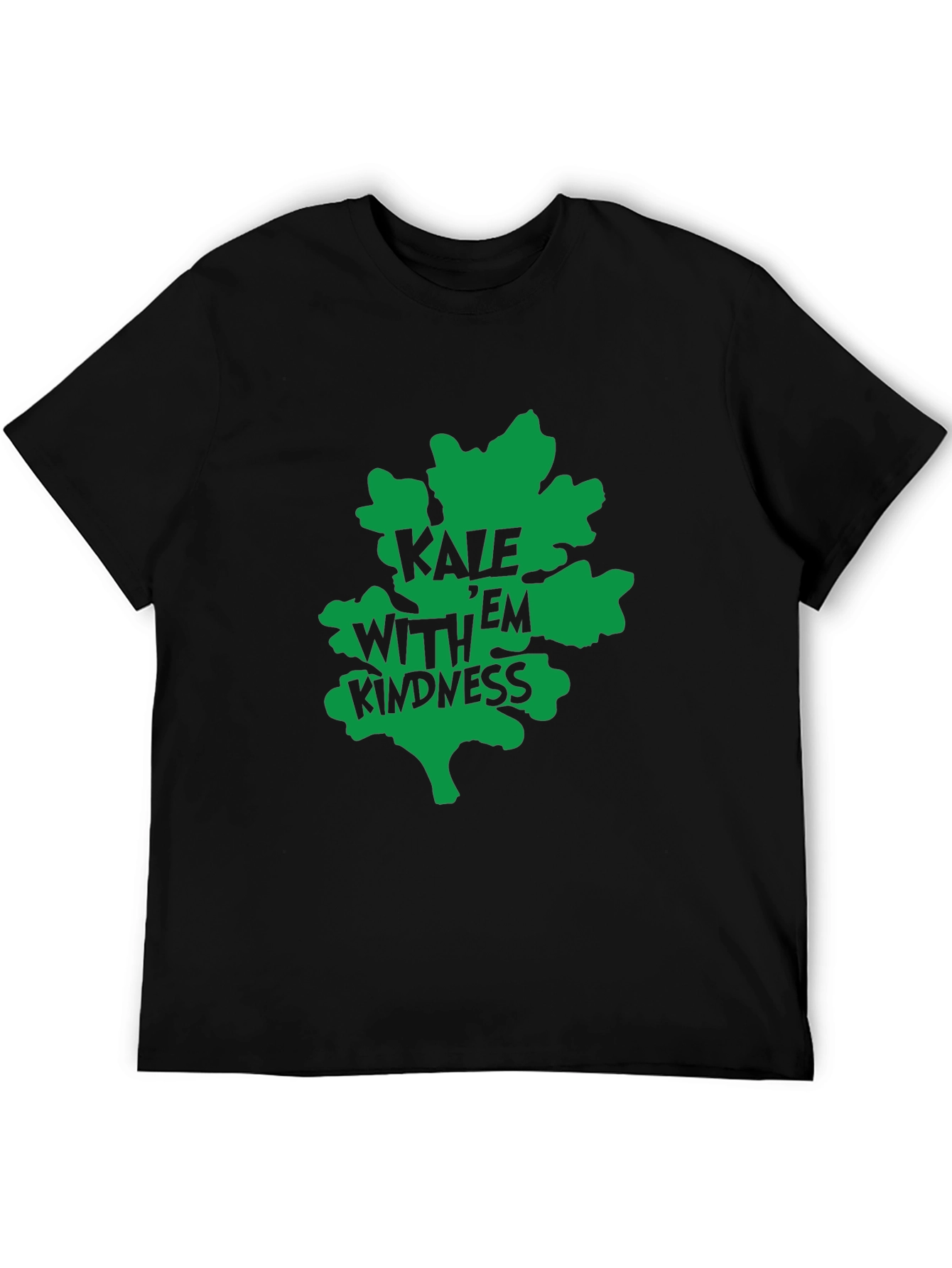 Kale With Kindness Graphic Tee - Black