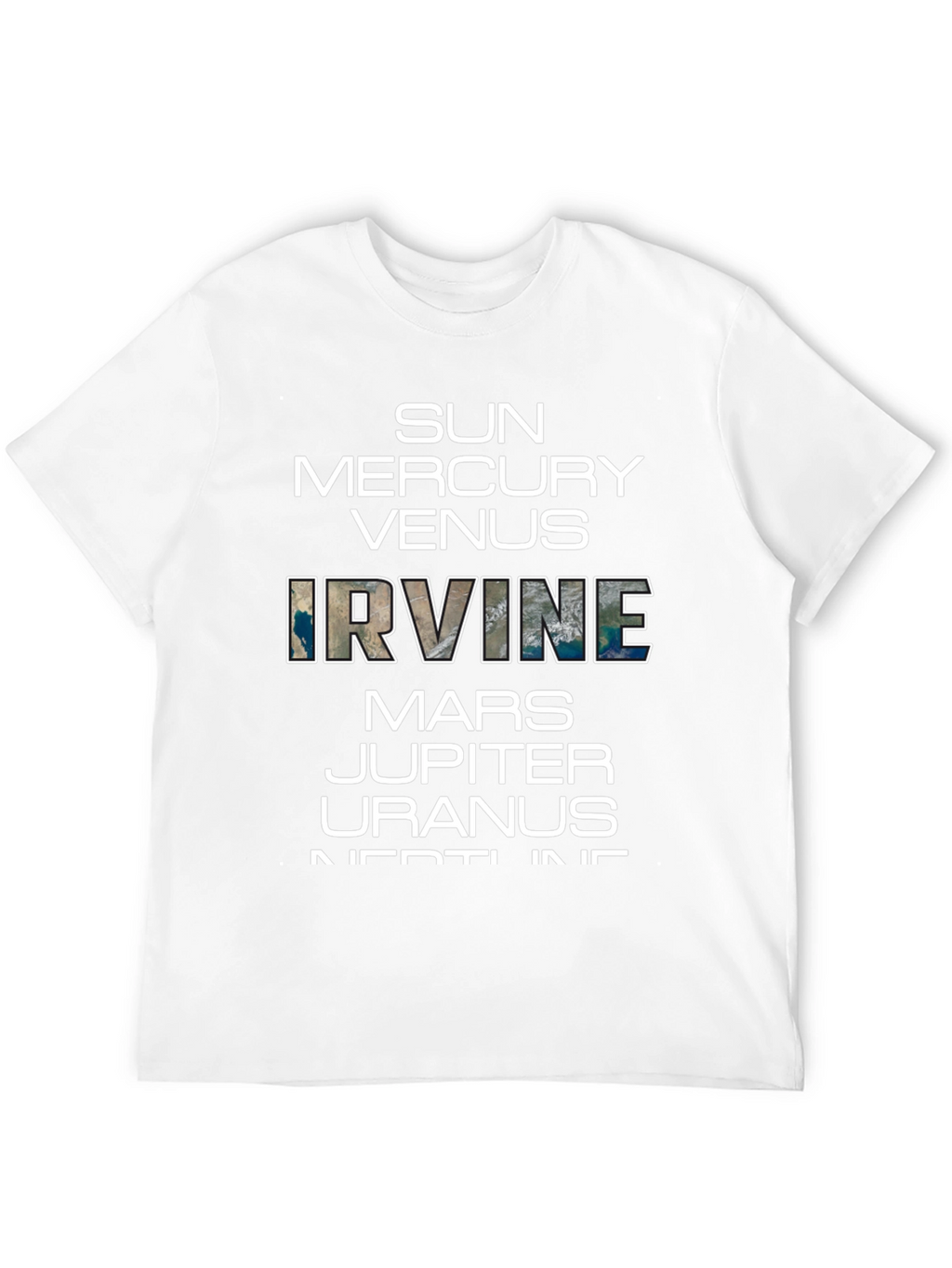 Planets of Irvine T-Shirt - Black Graphic Tee