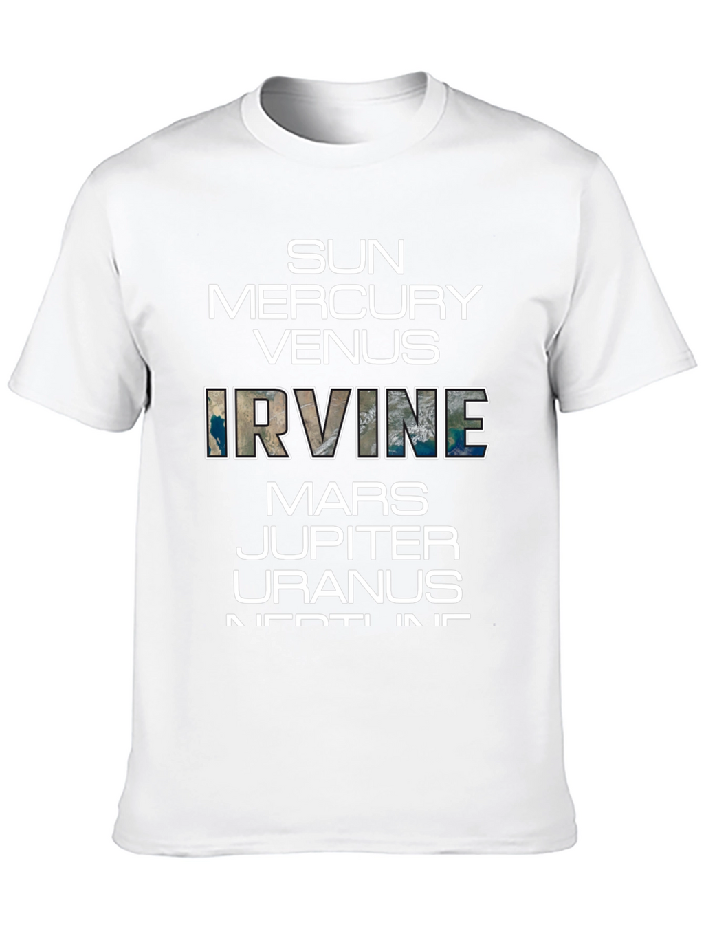 Planets of Irvine T-Shirt - Black Graphic Tee