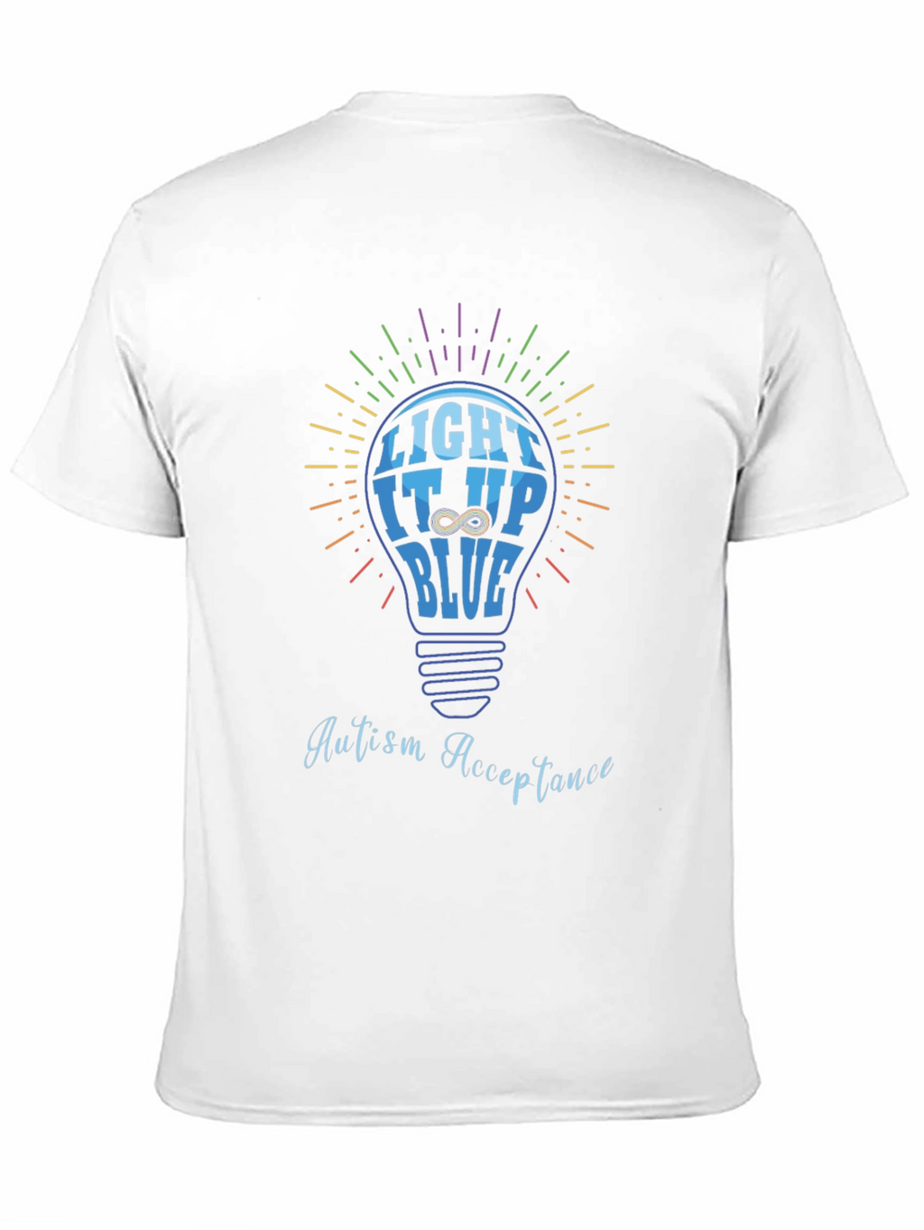 Autism Acceptance Light It Up Blue T-Shirt