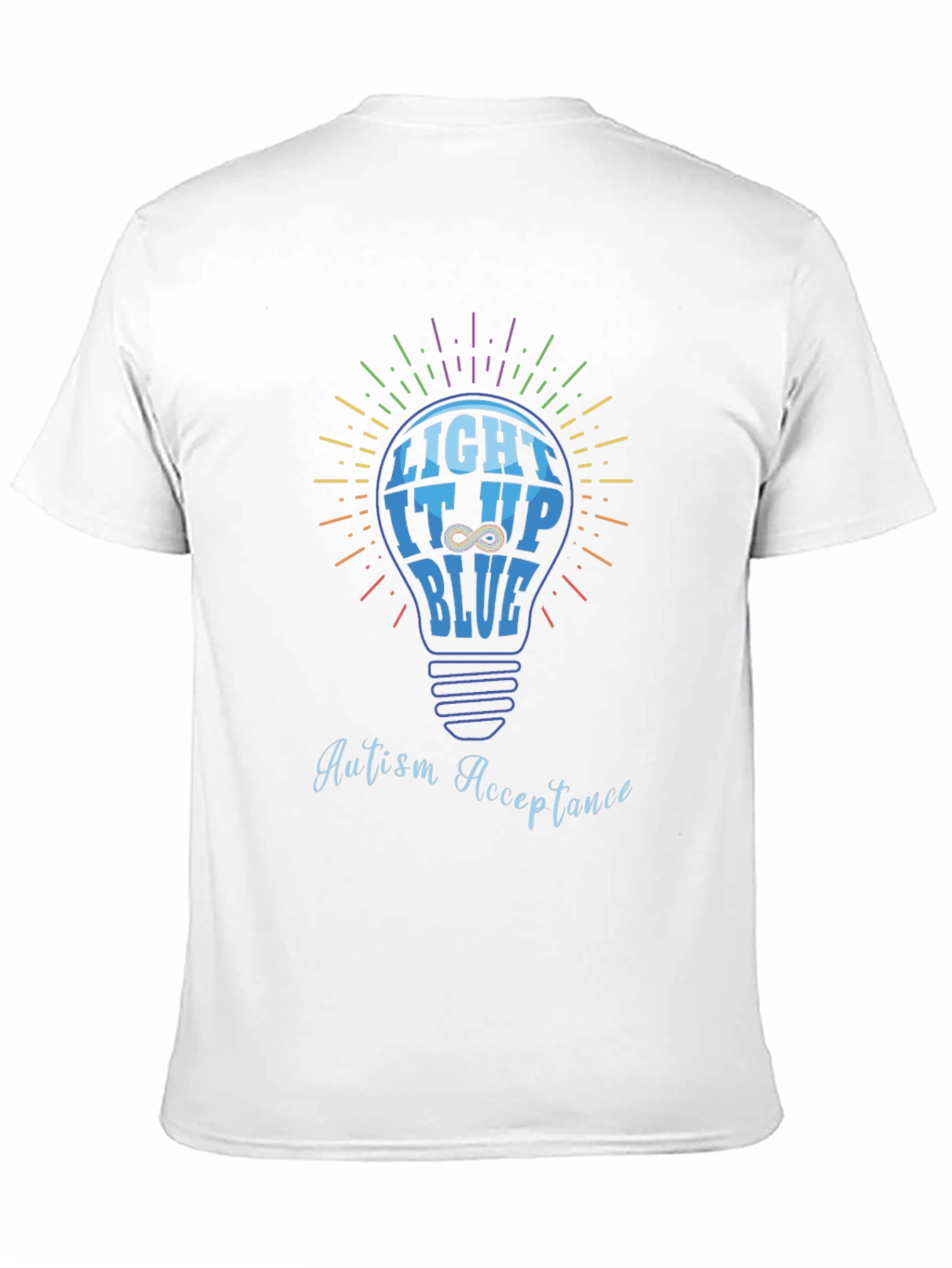 Autism Acceptance Light It Up Blue T-Shirt
