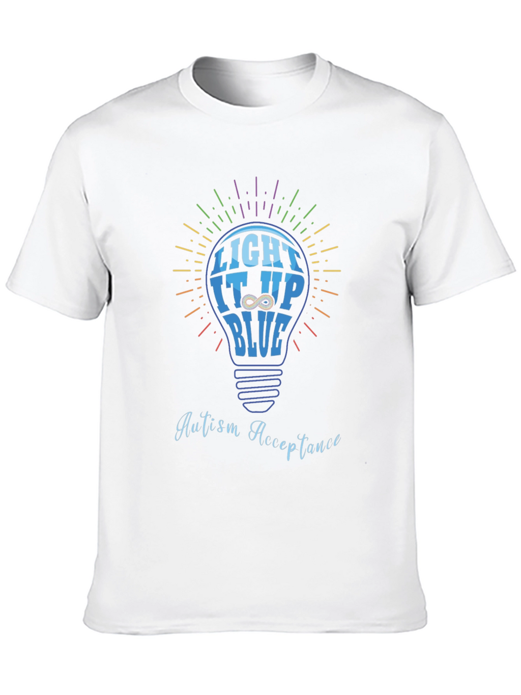 Autism Acceptance Light It Up Blue T-Shirt