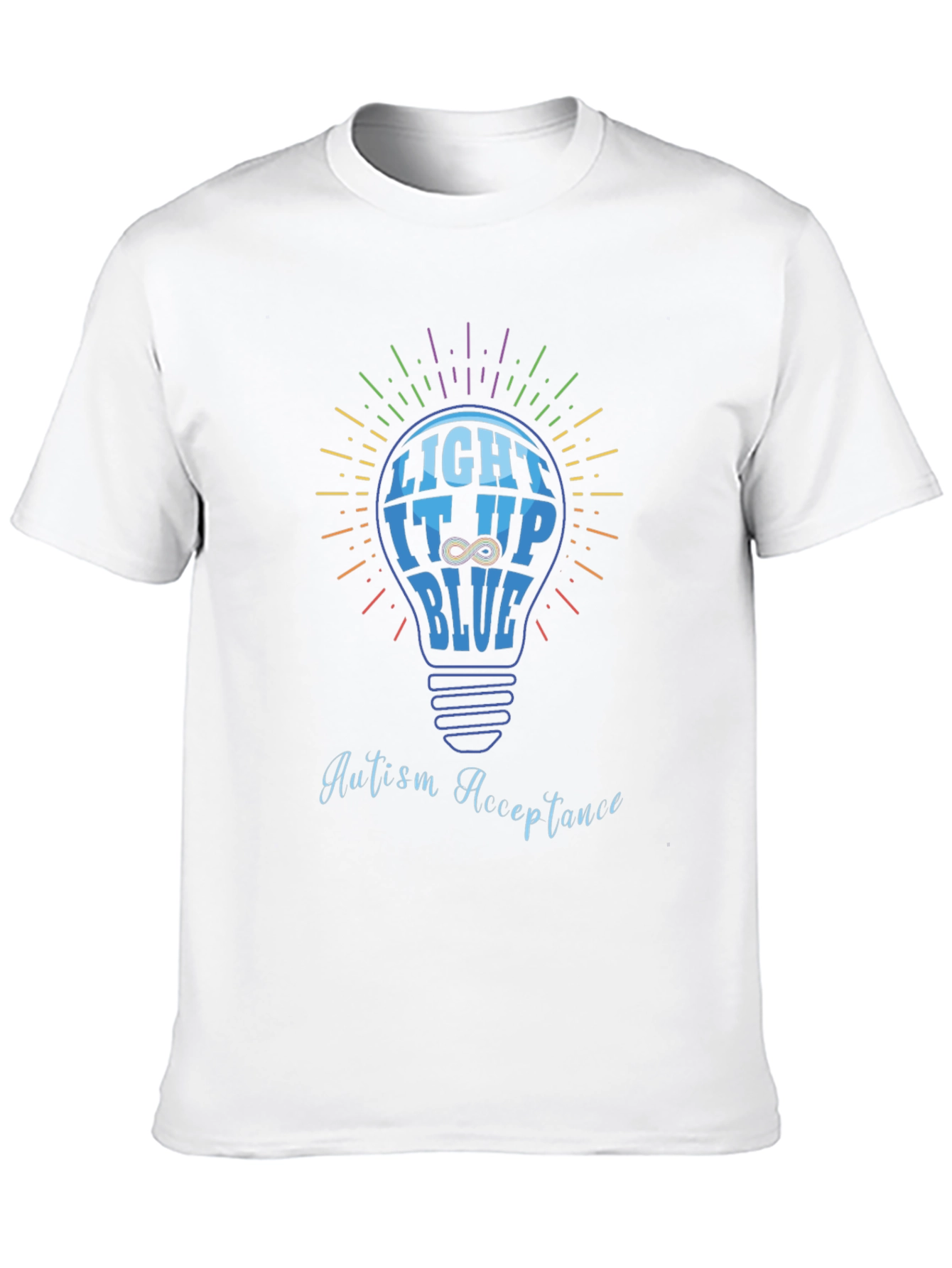 Autism Acceptance Light It Up Blue T-Shirt