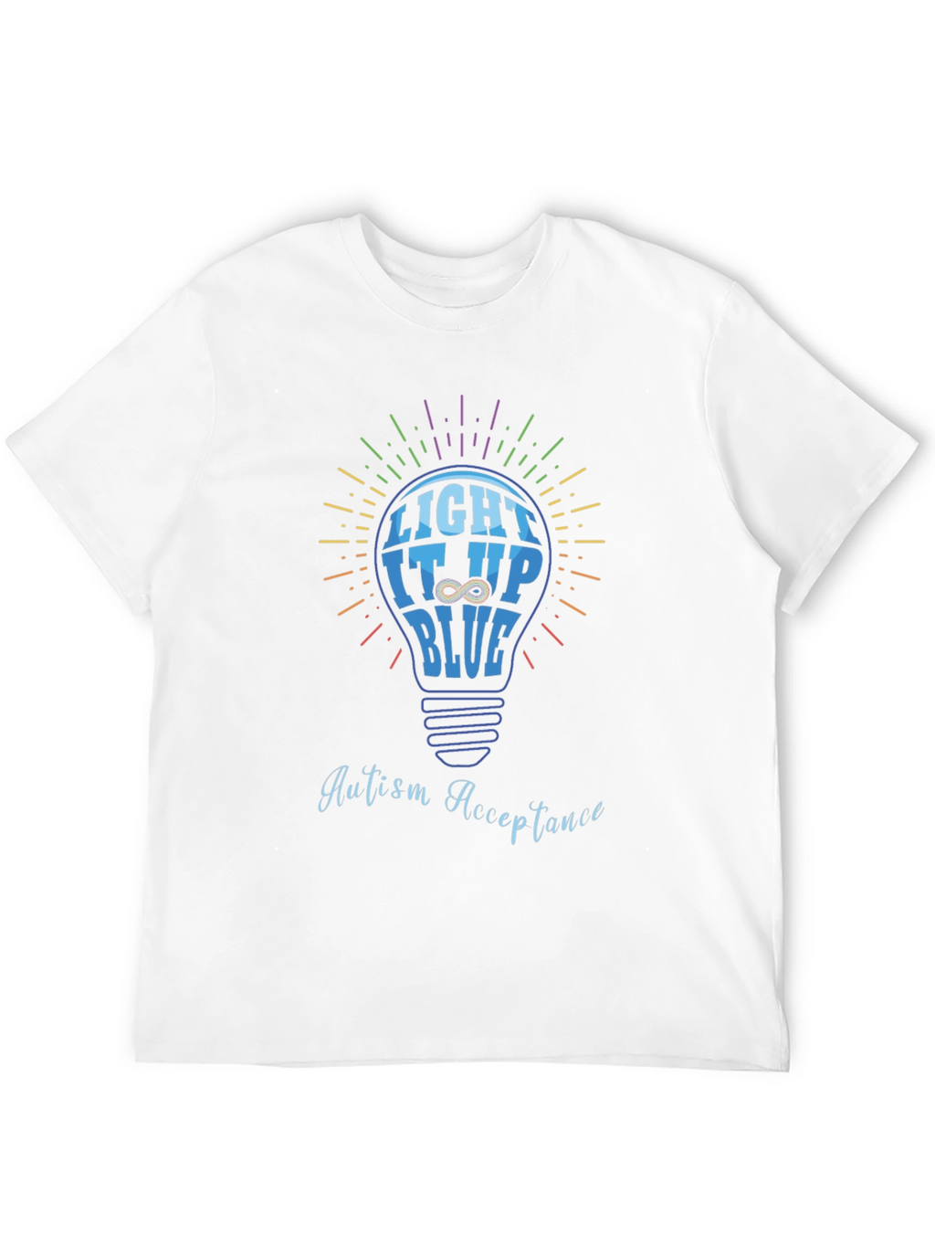 Autism Acceptance Light It Up Blue T-Shirt