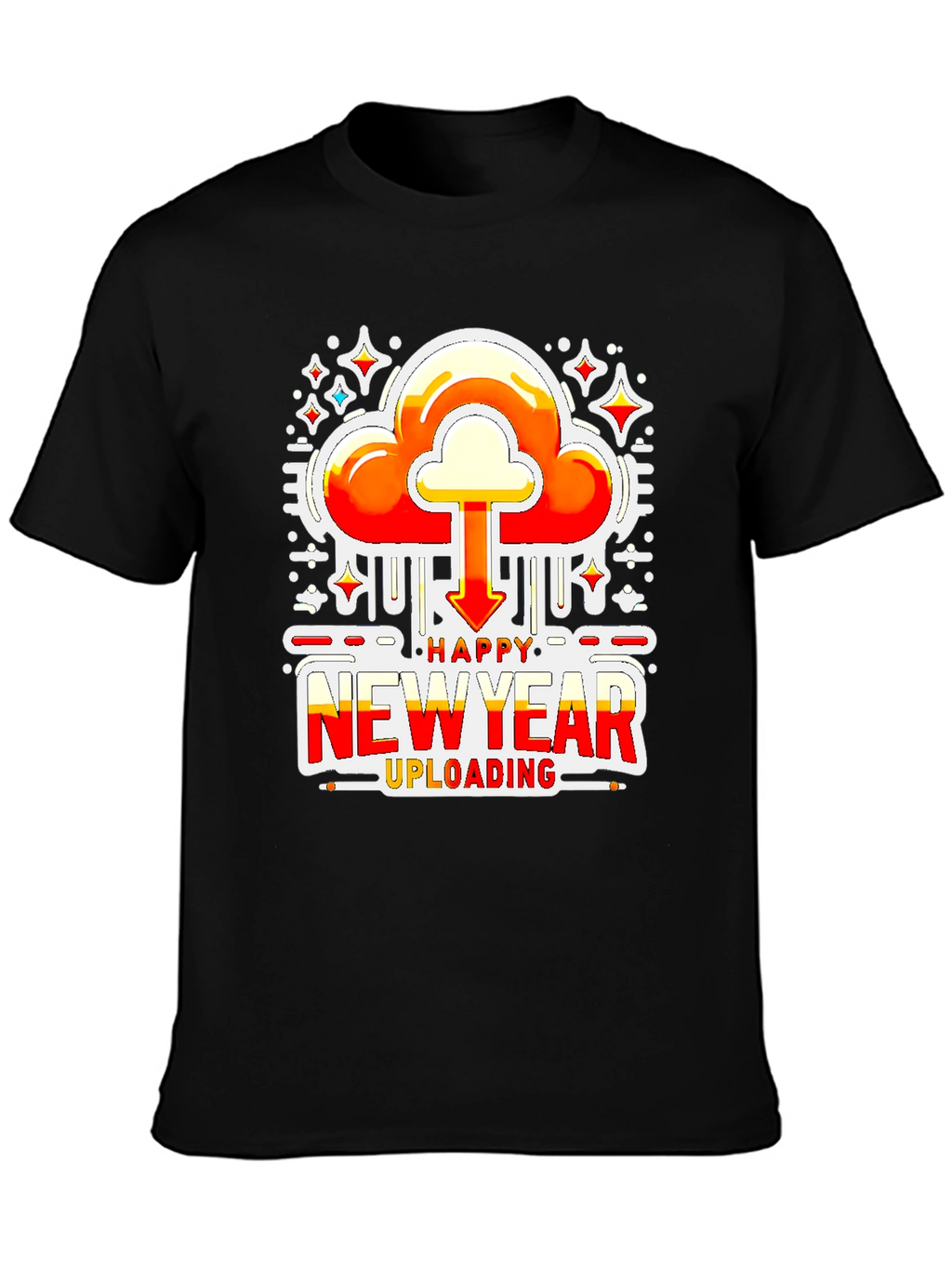 Happy New Year Uploading Graphic Tee