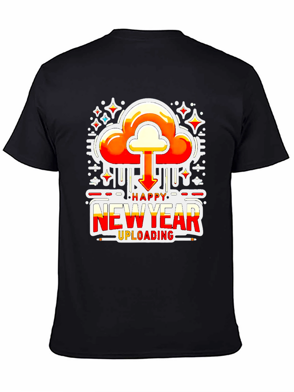 Happy New Year Uploading Graphic Tee