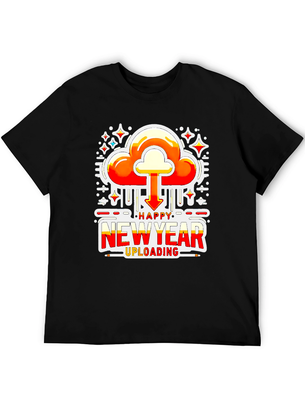 Happy New Year Uploading Graphic Tee