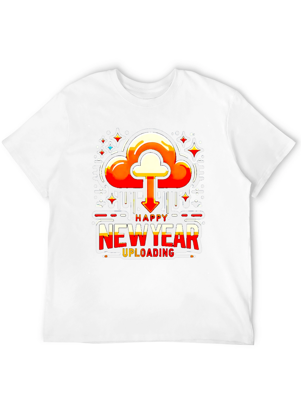 Happy New Year Uploading Graphic Tee