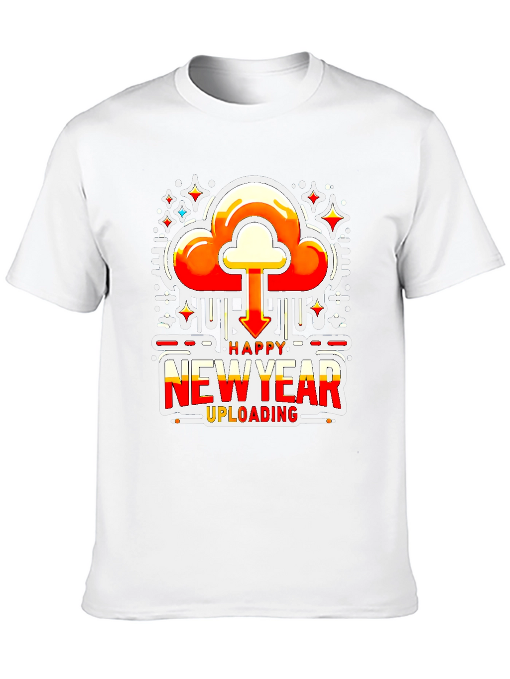 Happy New Year Uploading Graphic Tee