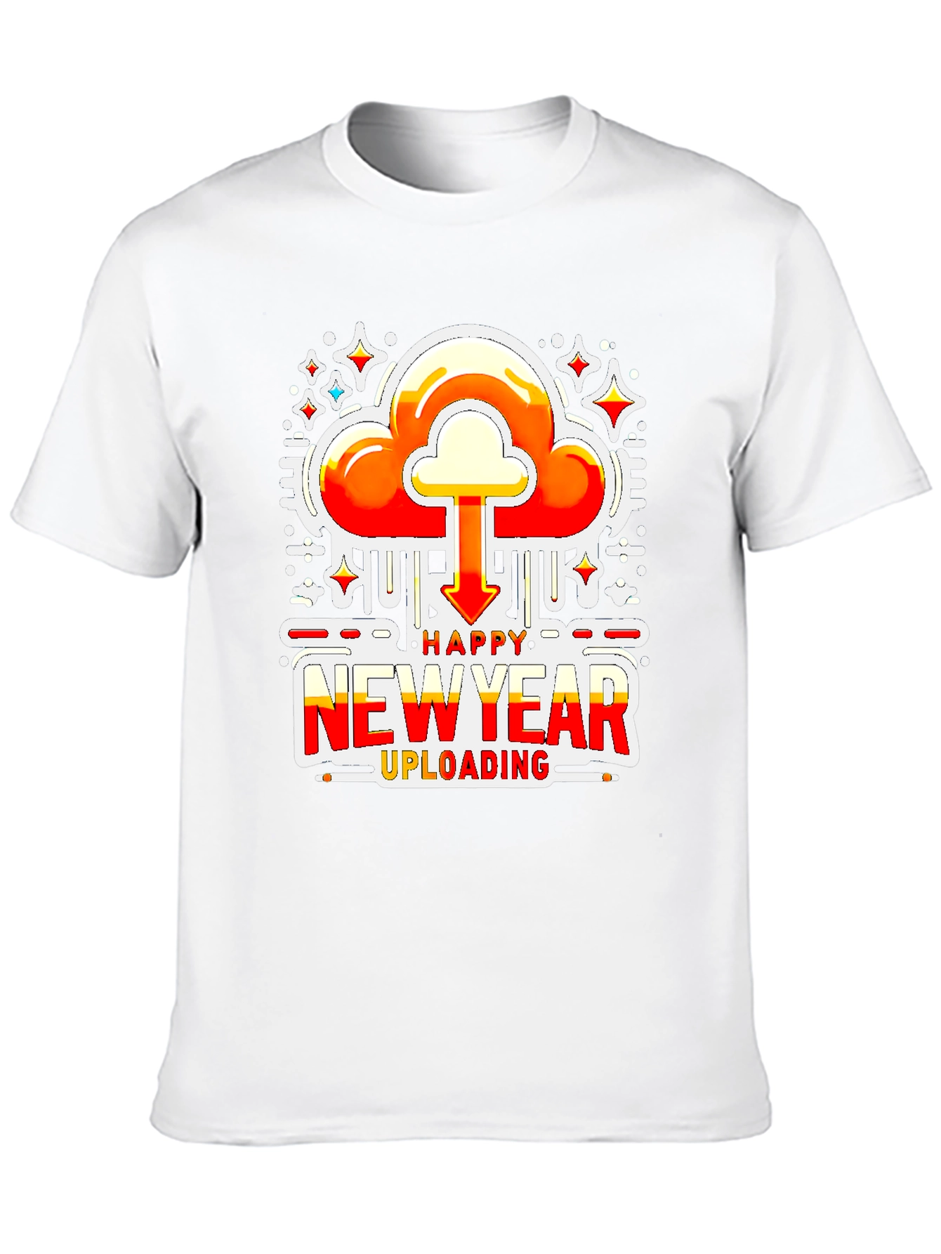 Happy New Year Uploading Graphic Tee