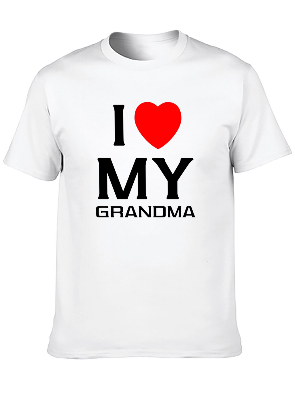 I Love Grandma Tee - Heart Graphic T-Shirt