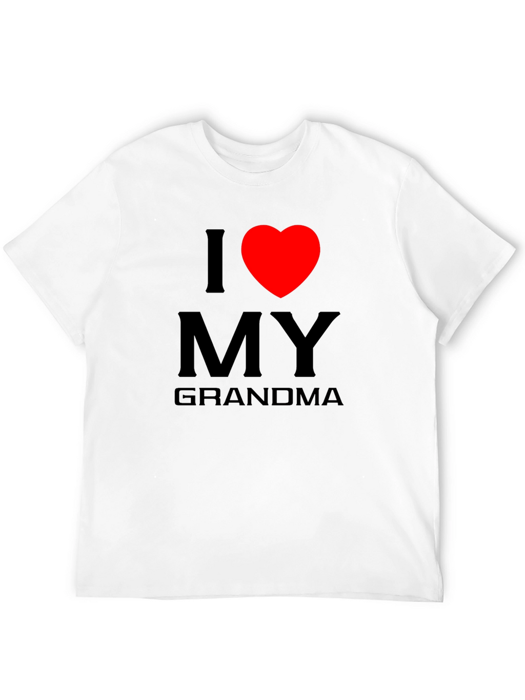 I Love Grandma Tee - Heart Graphic T-Shirt