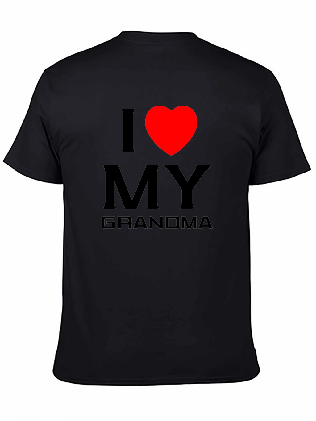 I Love Grandma Tee - Heart Graphic T-Shirt