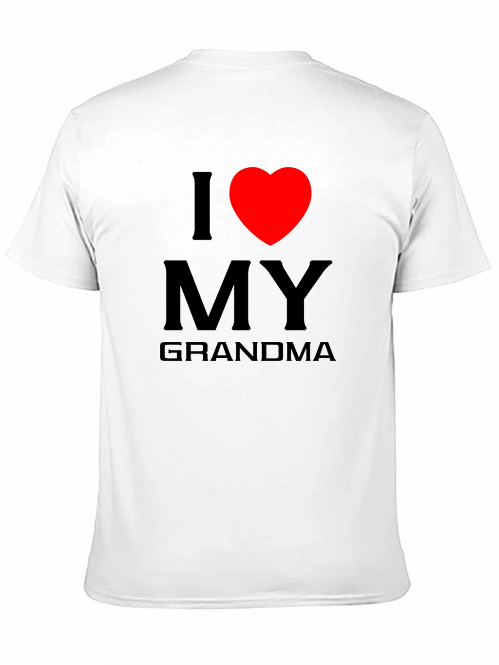 I Love Grandma Tee - Heart Graphic T-Shirt