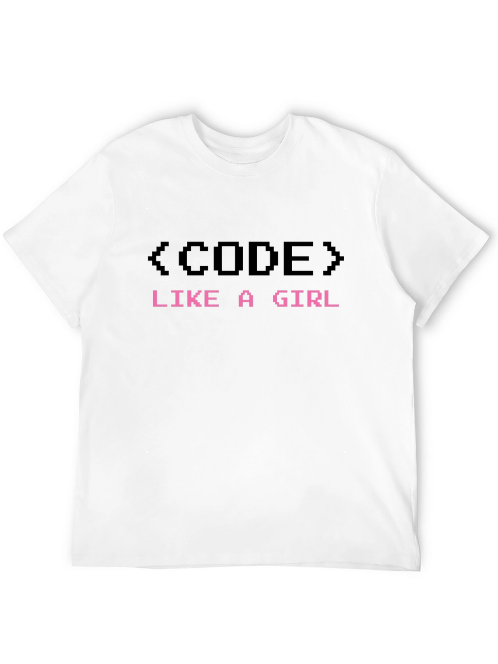 Code Like a Girl Black Graphic T-Shirt