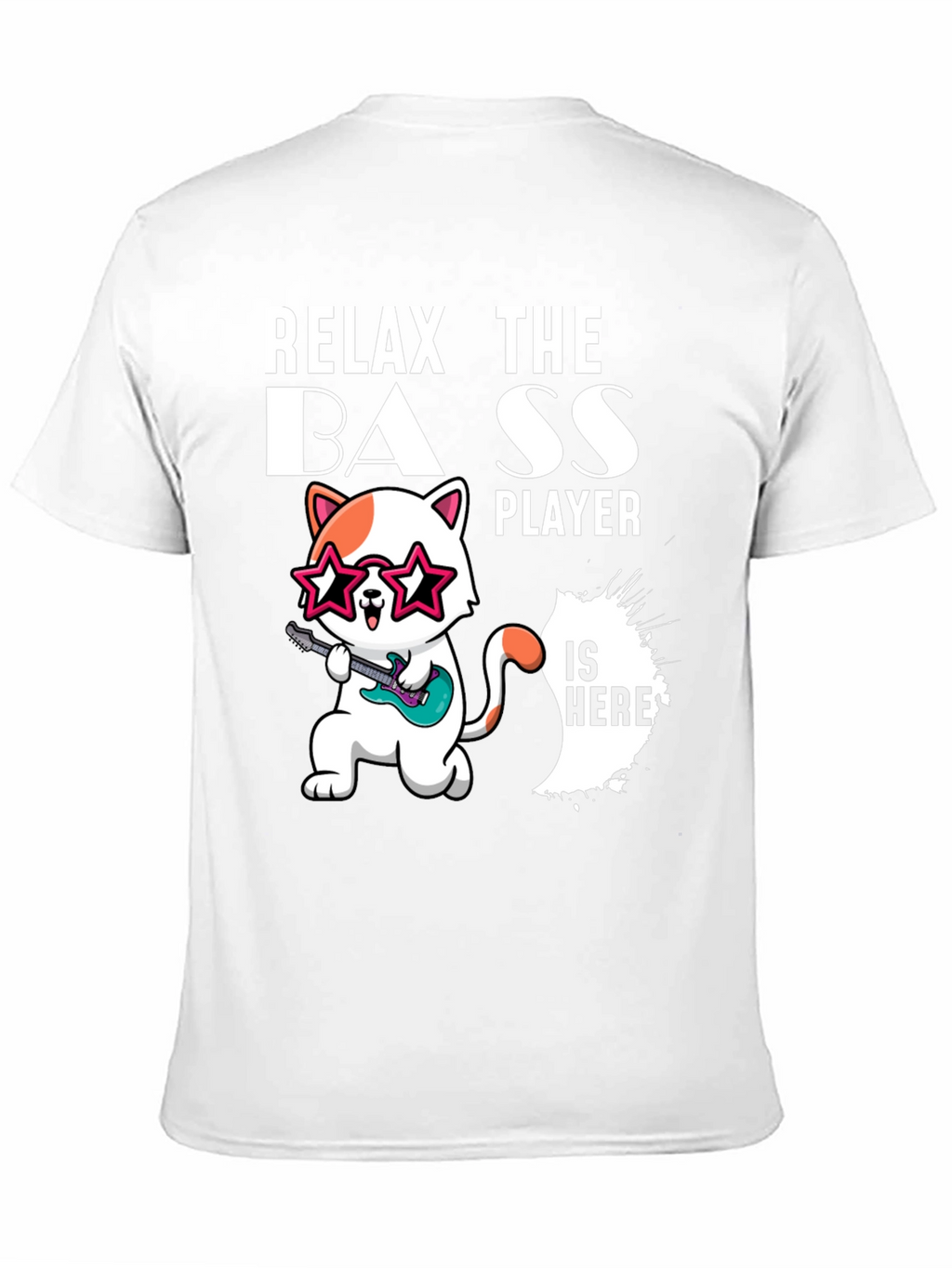 Relax The Bass Player Funny Cat T-Shirt