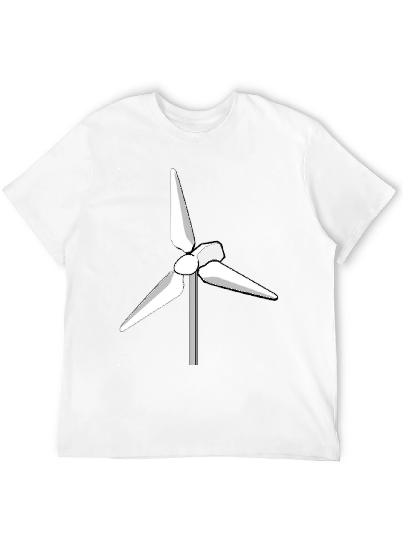 Wind Turbine Graphic Tee - Eco Friendly Design