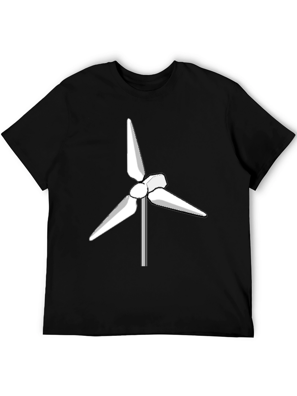 Wind Turbine Graphic Tee - Eco Friendly Design
