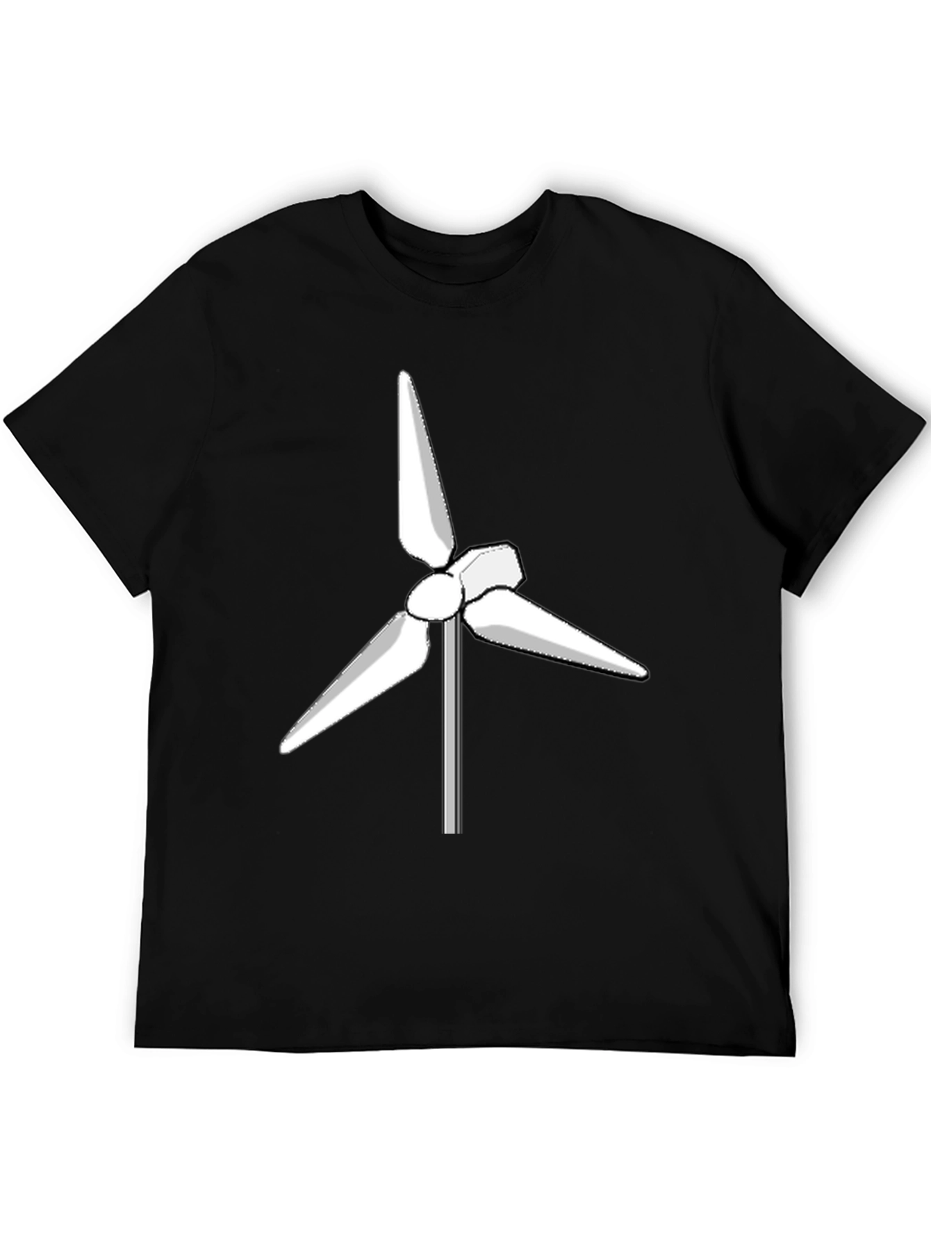 Wind Turbine Graphic Tee - Eco Friendly Design