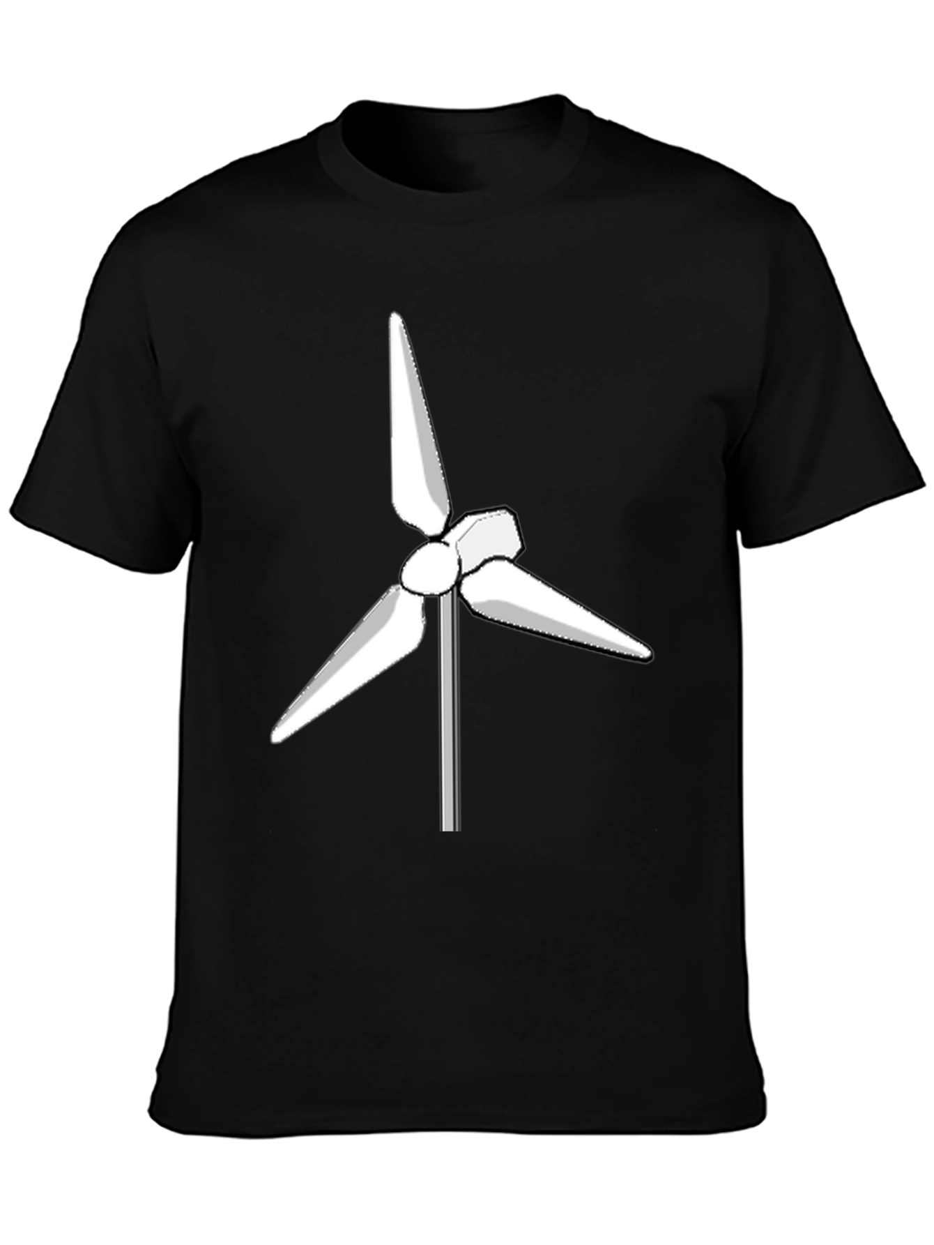 Wind Turbine Graphic Tee - Eco Friendly Design
