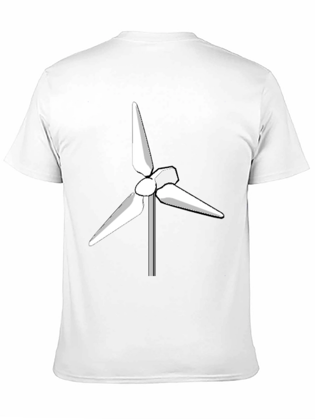 Wind Turbine Graphic Tee - Eco Friendly Design