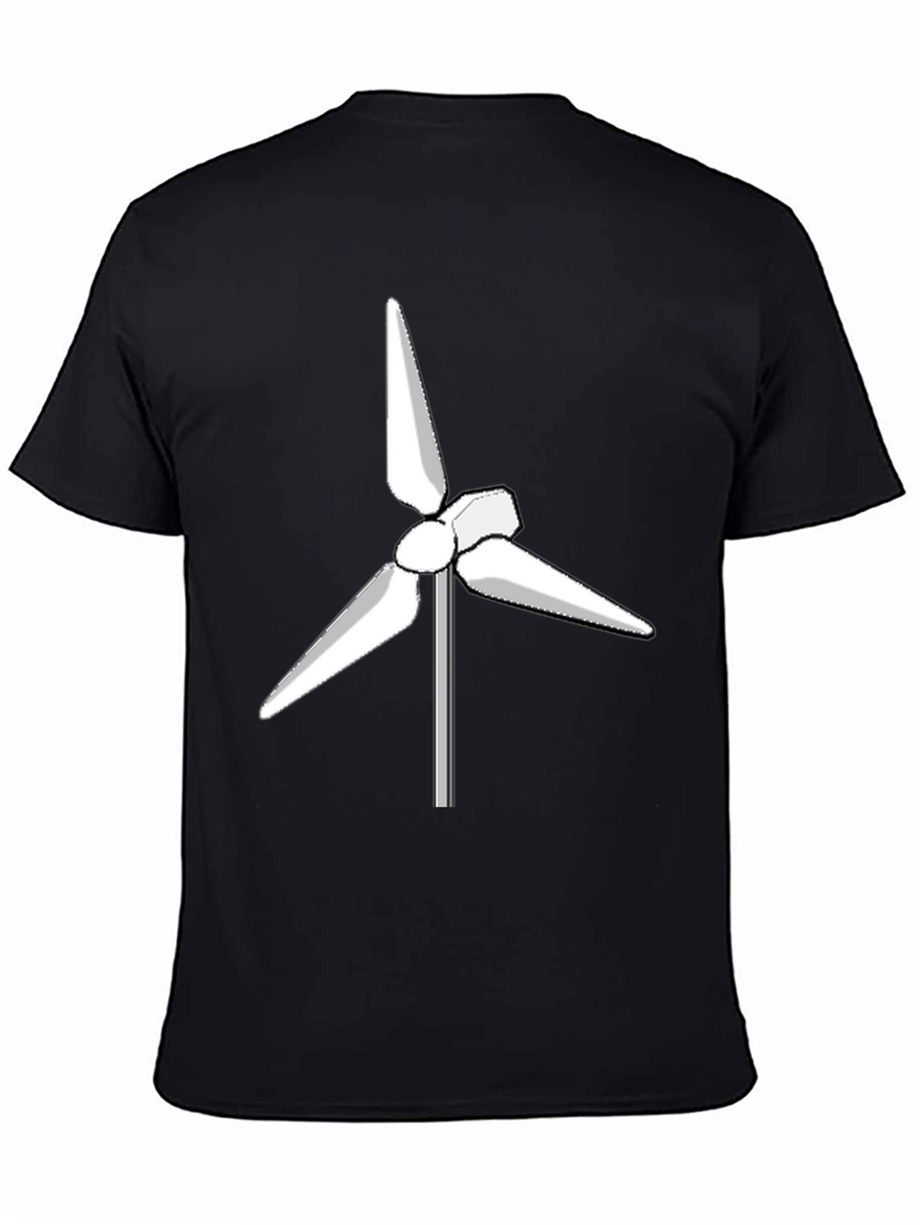 Wind Turbine Graphic Tee - Eco Friendly Design